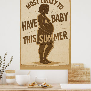 Poster Mais Provável De Ter Um Bebê Neste Verão