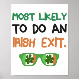 Poster Mais Provável É Fazer Uma Saída Irlandesa