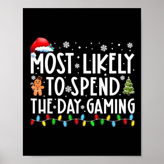 Poster Mais Provável É Passar O Dia De Um Natal Divertido (Frente)