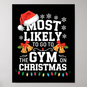 Poster Mais Provável Ir à Academia no Natal Academia Dive
