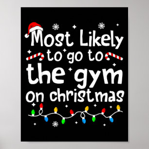 Poster Mais Provável Na Academia No Treino De Natal C-hri