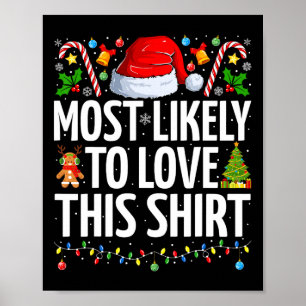Poster Mais Provável Para Amar Este Natal Engraçado Da Fa