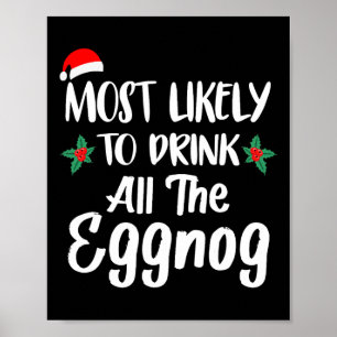 Poster Mais Provável Para Beber A Família Eggnog Que Corr