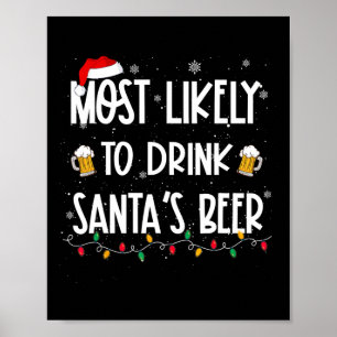 Poster Mais Provável Para Beber Beers De Natal Drinki