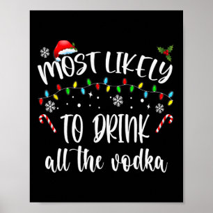 Poster Mais Provável Para Beber Toda A Bebida De Natal De