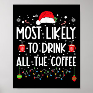 Poster Mais Provável Para Beber Toda A Família De Café Ch