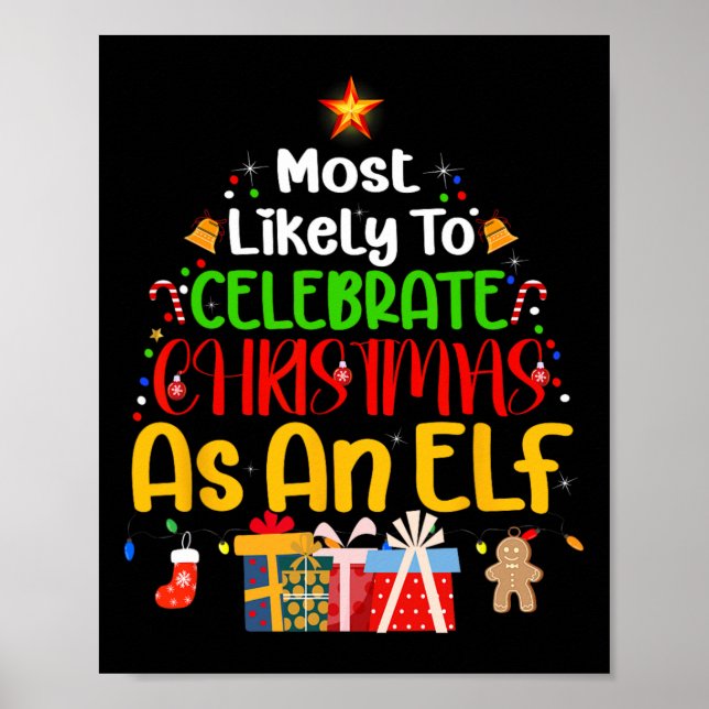 Poster Mais Provável Para Celebrar O Natal Como Elf (Frente)