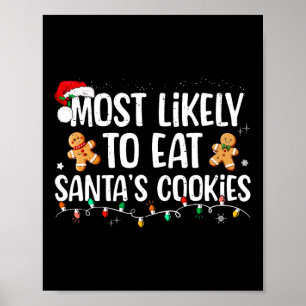 Poster Mais Provável Para Comer Famílias De Natal De Cook