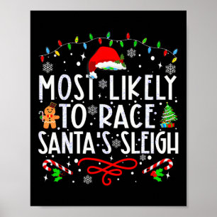 Poster Mais Provável Para Correr O Natal Da Família Sleig