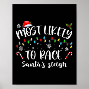 Poster Mais Provável Para Correr O Natal Da Família Sleig