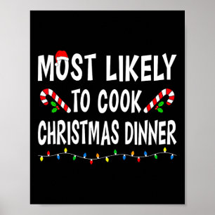 Poster Mais Provável Para Cozinhar Janto De Natal Família