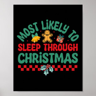 Poster Mais Provável Para Dormir Durante O Natal - Natal
