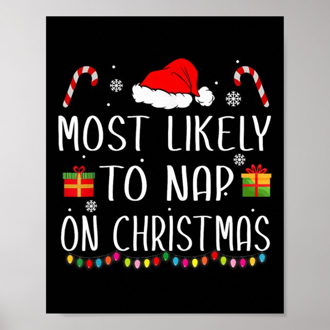 Poster Mais Provável Para Dormir Na Festa De Natal (Frente)
