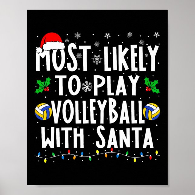 Poster Mais Provável Para Jogar Voleibol Com A Família C  (Frente)