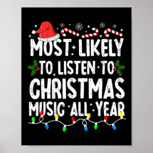 Poster Mais Provável Para Listar A Família De Natal Music