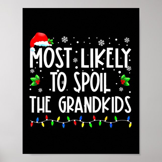 Poster Mais Provável Para Meter Os Netos De Natal Diverti (Frente)