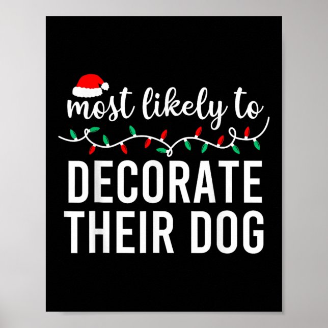 Poster Mais Provável Para O Pijama Familiar Fora De Natal (Frente)