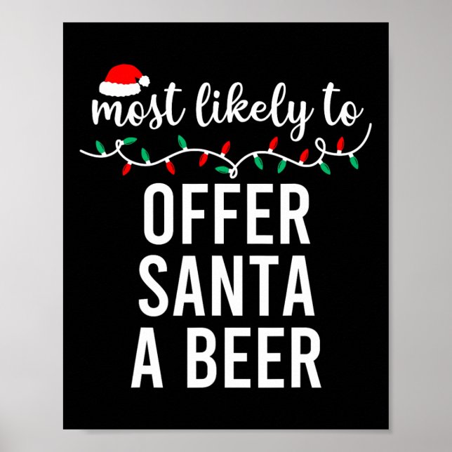Poster Mais Provável Para O Pijama Familiar Fora De Natal (Frente)