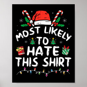 Poster Mais Provável Para Odiar Este Pijama De Natal Fami