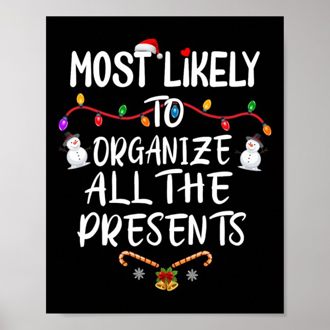 Poster Mais Provável Para Organizar Todos Os Presentes (Frente)