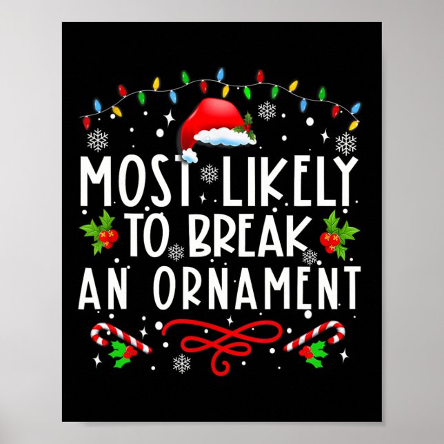 Poster Mais Provável Para Quebrar Uma Roupa De Natal Dive (Frente)