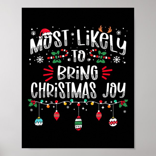 Poster Mais Provável Para Trazer A Alegria De Natal X (Frente)