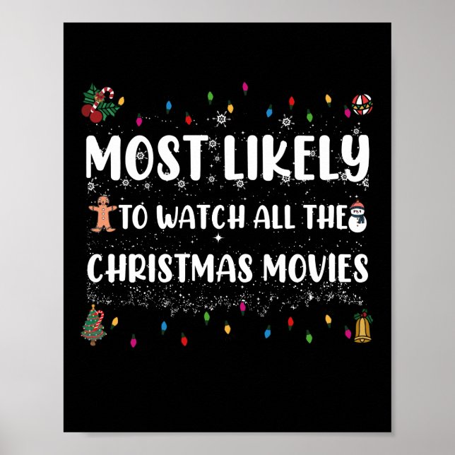 Poster Mais Provável Para Ver Todos Os Filmes De Natal (Frente)