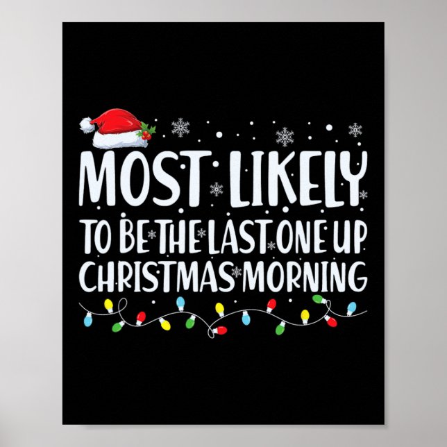 Poster Mais Provável Será A Última Manhã De Natal (Frente)