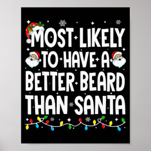 Poster Mais Provável Ter Uma Barba Melhor Que Santa Chri