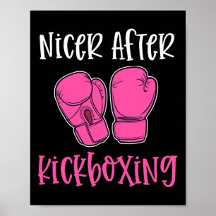 Poster Mais simpático após kickboxing Piada engraçada de 