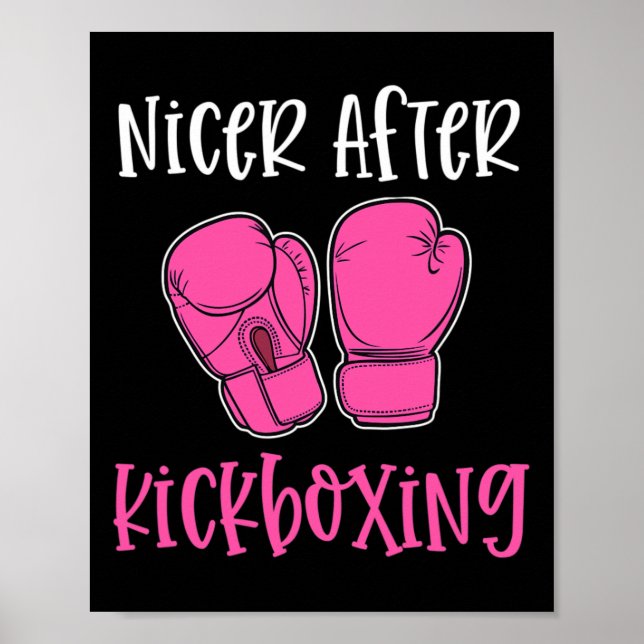 Poster Mais simpático após kickboxing Piada engraçada de  (Frente)