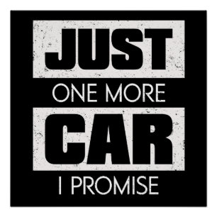 Pôster Mais Um Carro, Eu Prometo Presente Engraçado Para