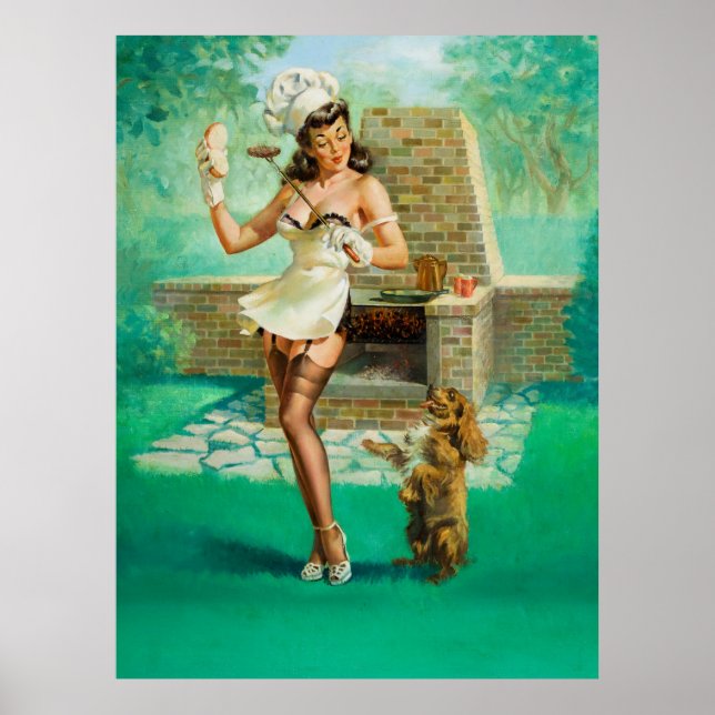 Poster Mais um Por Favor ilustrações Pinup Art (Frente)