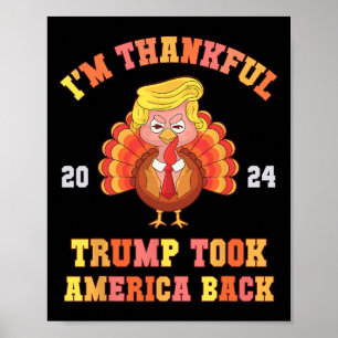 Poster Mais uma vez, sou grata Trump Won pegou o Pai amer