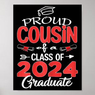 Poster Mais velho 2024 Primo Orgulhoso De Um Formando Cl
