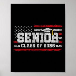 Poster Mais velho Cl 2025 Graduação - Bandeira Americana