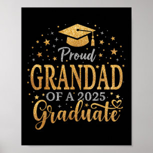 Poster Mais velho Engraçado Orgulhoso Avô De Um Licenciad