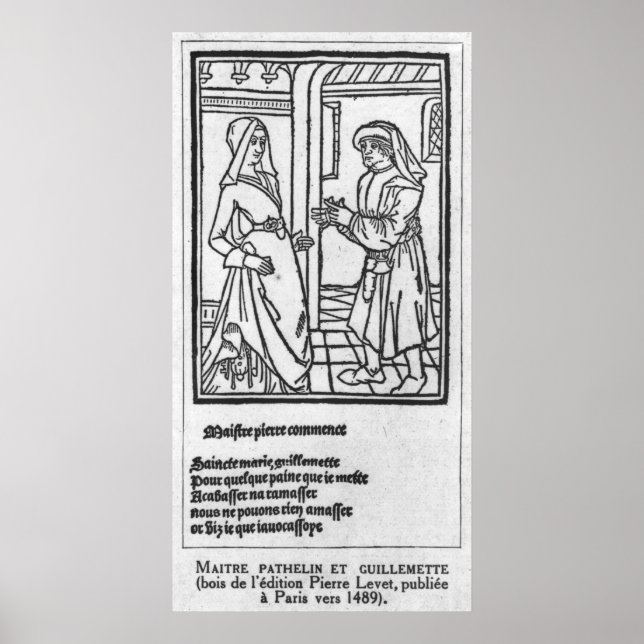 Pôster Maitre Pathelin e Guillemette (Frente)