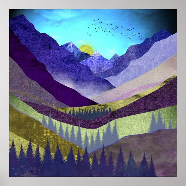 Poster Majestade das Montanhas Roxas (Frente)