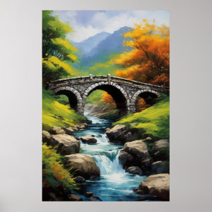 Poster Majestade de um Fluxo Rochoso