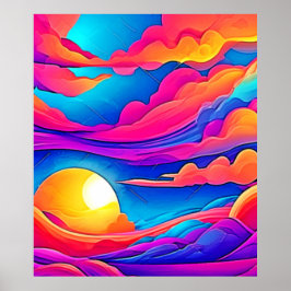 Poster Majestade de um Pôr do Sol