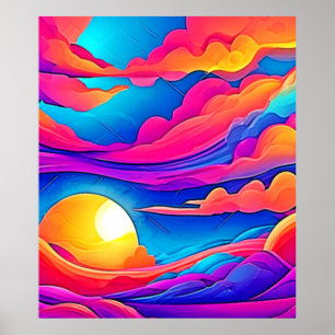 Poster Majestade de um Pôr do Sol