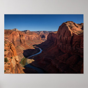 Poster Majestade do Canyon: Rio Sinuoso Através de Penhas