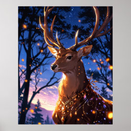 Poster Majestade Mística: O Veado Real