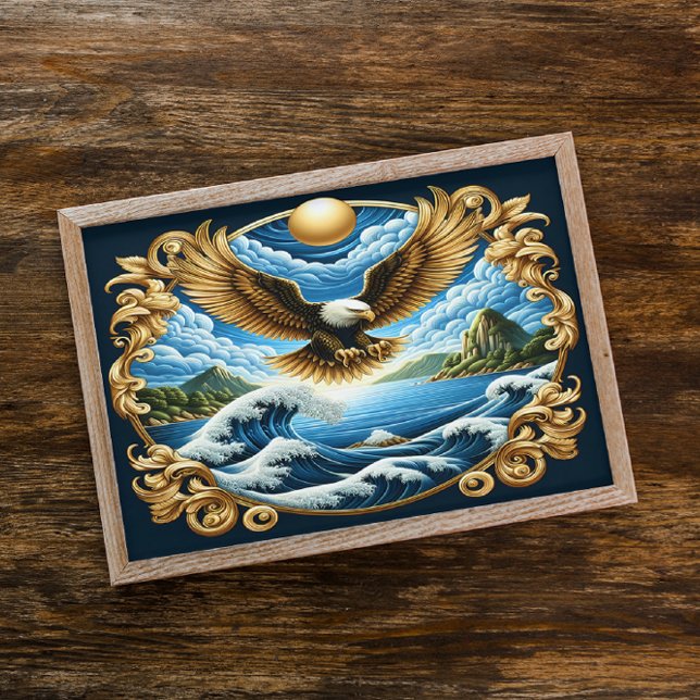 Poster Majestésica Águia Soaring Gracefully (Criador carregado)