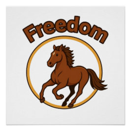 Pôster **Majestic Arabian Horse in the Golden Desert**