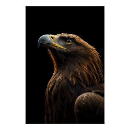 Pôster Majestic Eagle Portrait, Strength Royal Confidence