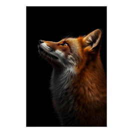 Pôster Majestic Fox Portrait, Strength & Royal Confidence