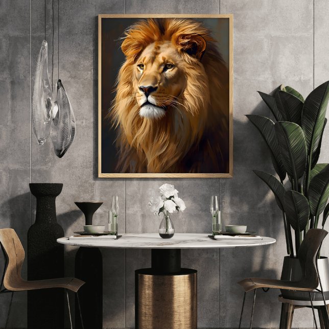Poster Majestic Lion Portrait  (Criador carregado)