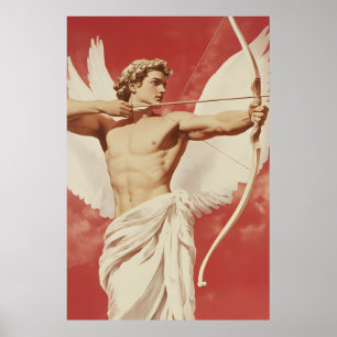 Poster Majestoso Angélico Archer - Um Símbolo do Amor e d